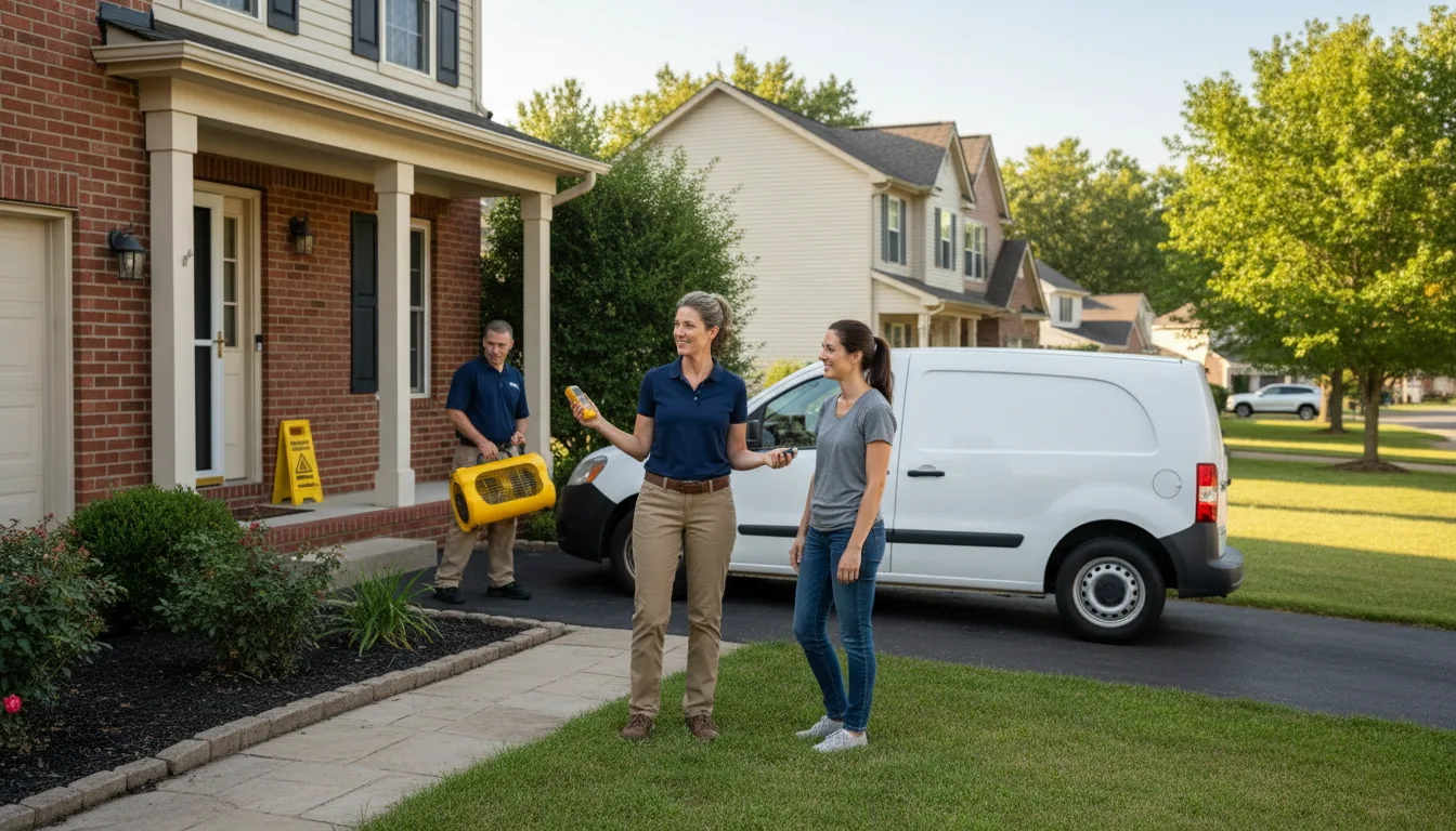 Residential water damage restoration in Bryn Mawr, PA